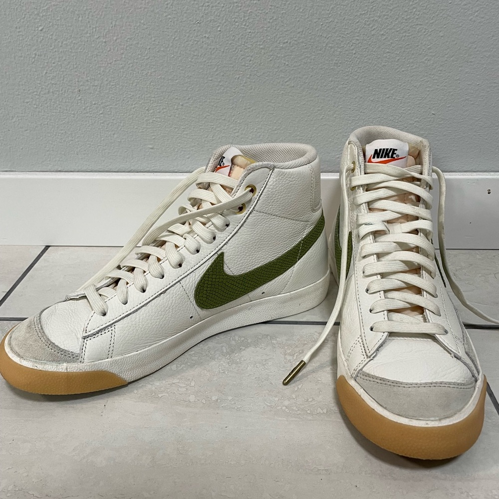 Green Nike Blazers